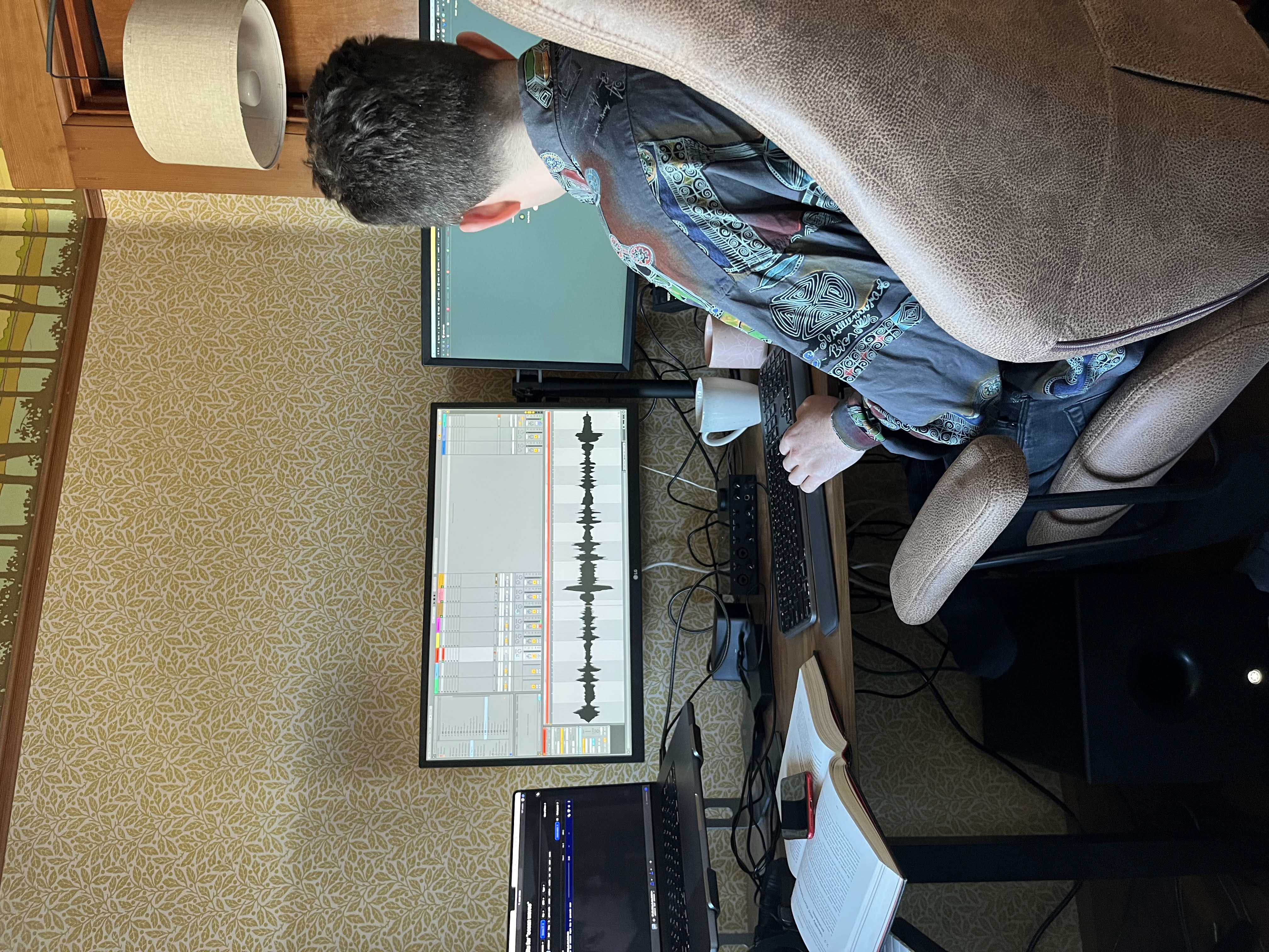 Ableton producer at work