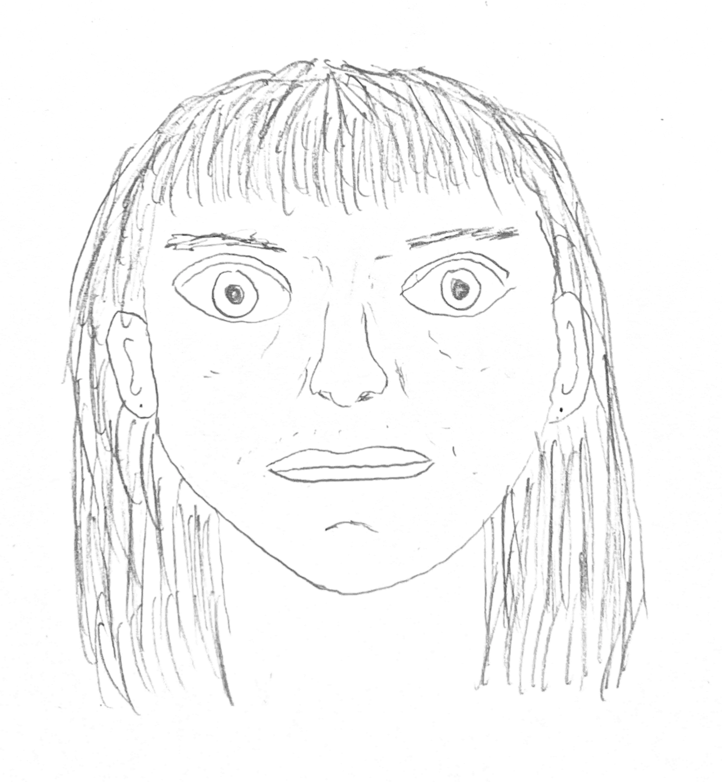 Portrait of P drawn from memory on October 13, 2025