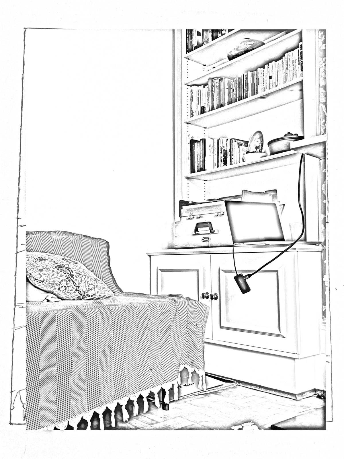 Reference photo of a white room corner taken on October 18, 2025