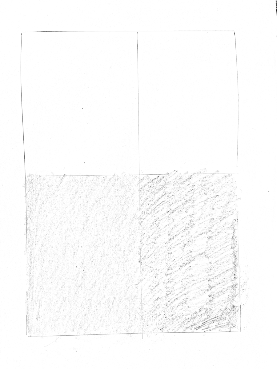 Modified contour drawing with toned paper study 2