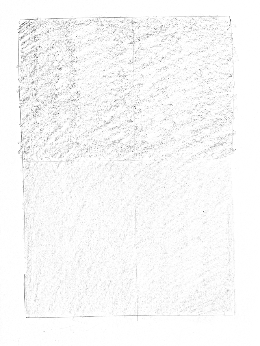 Modified contour drawing with toned paper study 4