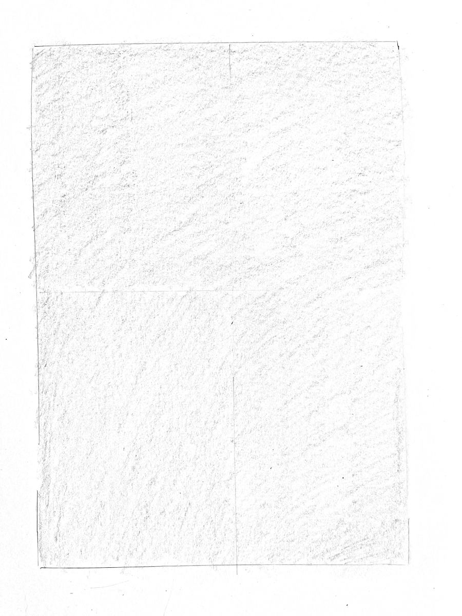 Modified contour drawing with toned paper study 5