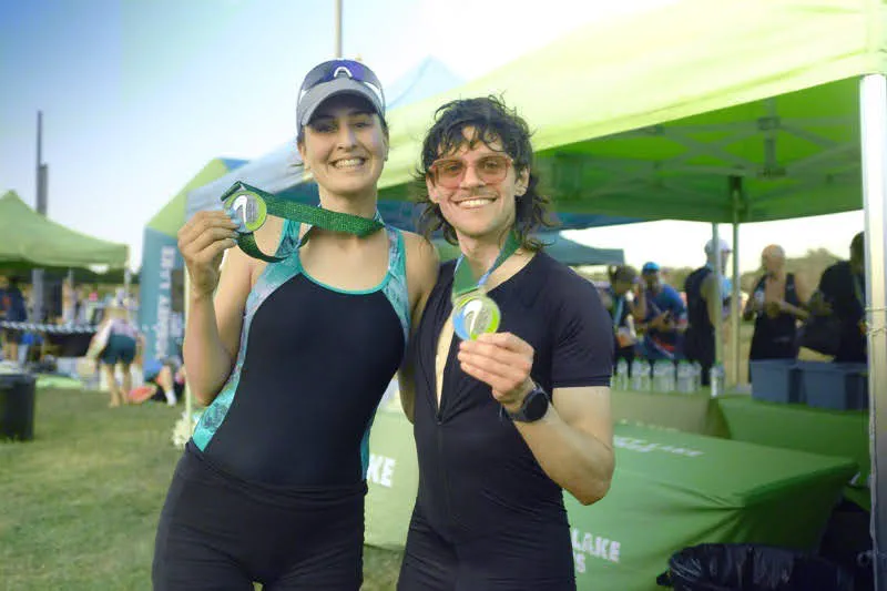 The two of us with our finisher medals